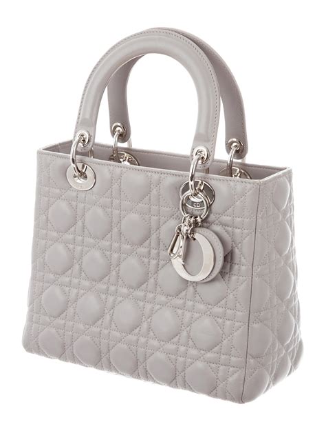 lady dior grey medium|dior lady bag.